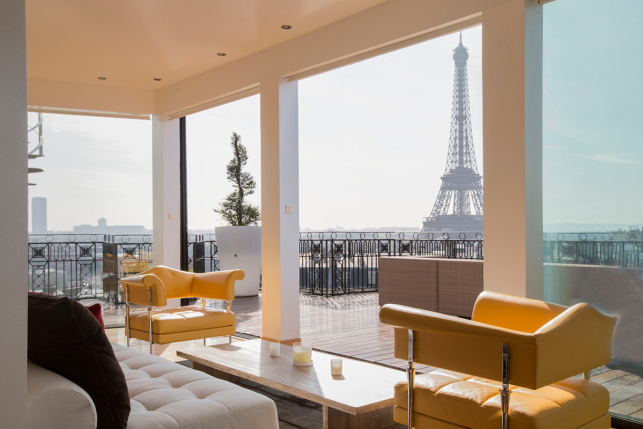 appartement avec vue sur la tour eiffel