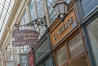 Vintage photographs Passage verdeau Paris