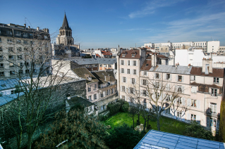 View church Saint-Germain-des-Près Place de Furstemberg