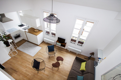 furnished studio rental Montmartre