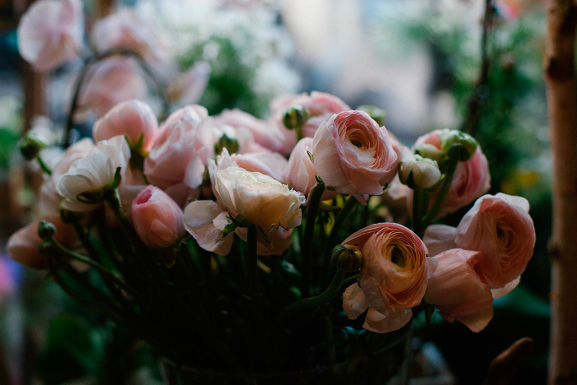 Ranunculus flowers bouquet