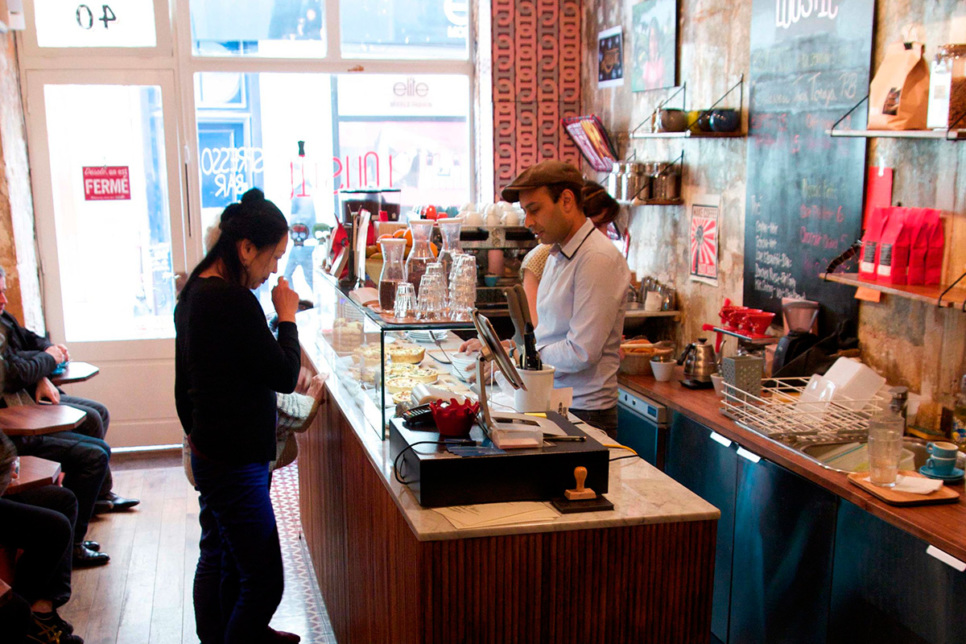 Paris café inside Loustic