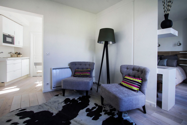 living-room furnished apartment Avecnue de Suffren