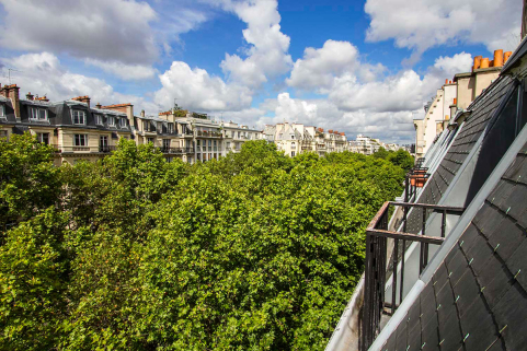 balcon parisien Avenue de Suffren quartier Champs de Mars Tour Eiffel