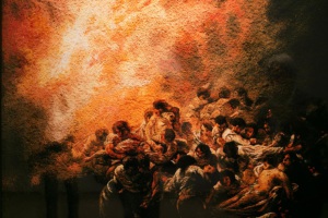 The Night Fire Francisco de Goya tableau Vik Muniz