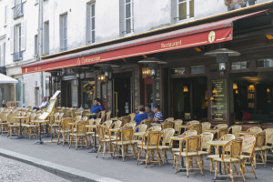 cafés Contrescarpe square Paris