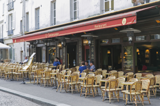 cafés Contrescarpe square Paris