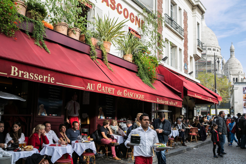 terraces cafes tertre square Paris