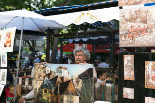 Painters Montmartre hill Paris