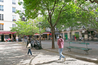 terraces square Place du Marché Sainte-Catherine Paris