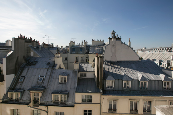 vue toits Paris Rue de Rivoli