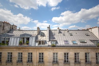 view roof Paris apartment rental Odéon