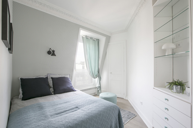 Bedroom with maximised storage options