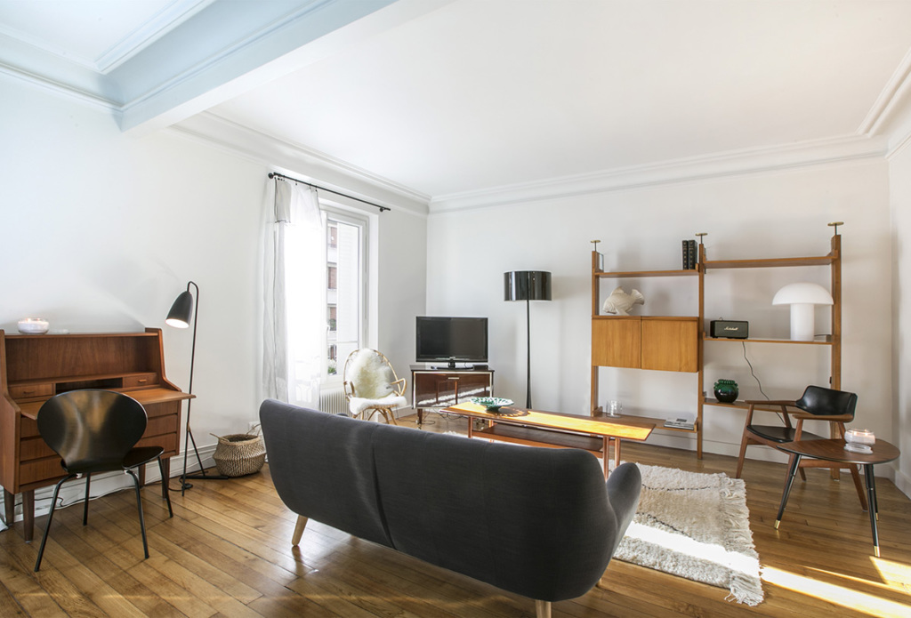appartement meublé Paris vintage retro