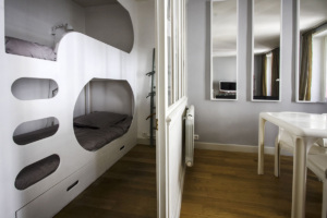 chambre appartement Paris séparation cloison chambre salon