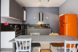 equipped kitchen loft Paris living rental