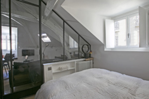 séparation chambre salon studio Paris