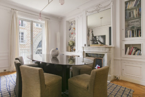 furnishe living-room apartment Art Nouveau Paris 7th arrondissement
