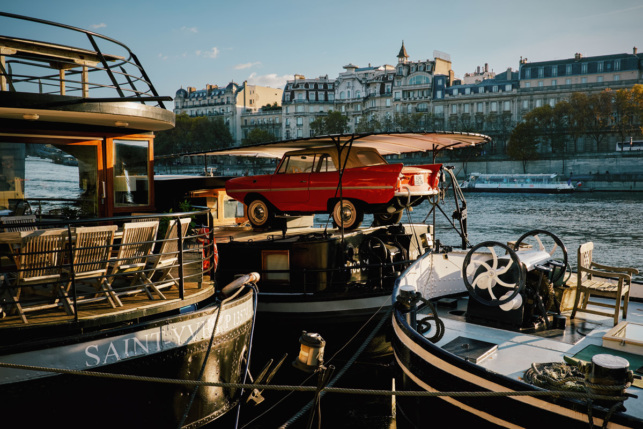 quais de Seine péniches - Photographie Thomas Deschamps