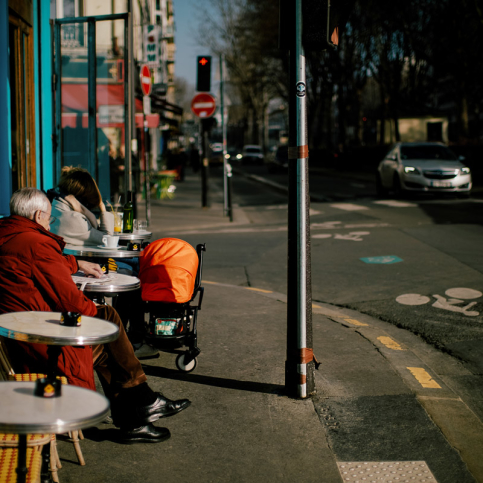 Terrasses de cafés parisiennes - Photographie Thomas Deschamps