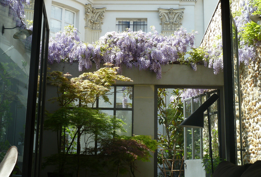 appartement parisien avec jardin