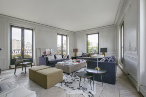 appartement salon parisien parquet