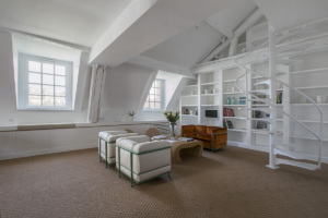 cosy interior furnished apartment beneath the roof Paris