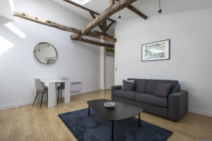 one bedroom apartment with cathedral ceiling Paris St-Lazare