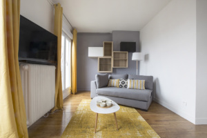 living in Paris furnished apartment wooden floors