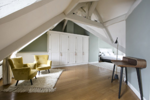 Two-bedrooms apartment in Paris Bedroom with sloping roof