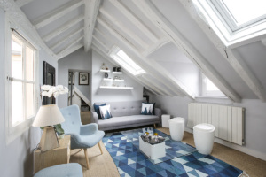 furnished rental Paris apartment whit wooden beams