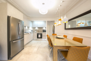 Haussmannian apartment equipped kitchen