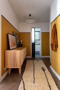 appartement parisien quartier INvalides à louer couloir chambre séparée