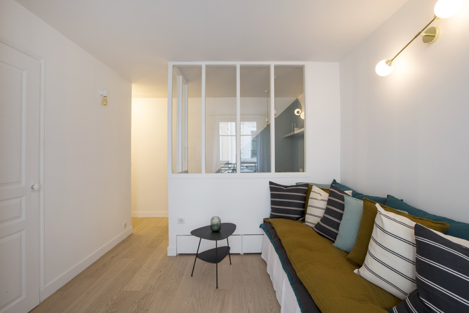 After: complete renovation of the studio - Paris Rue des Dames