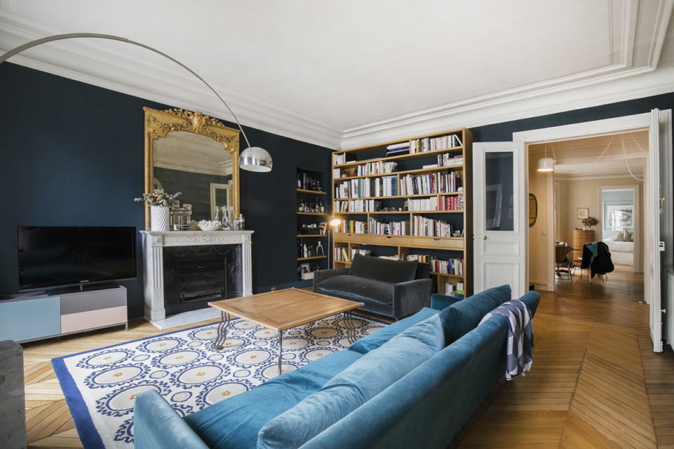 a Haussmannian-style Parisian interior