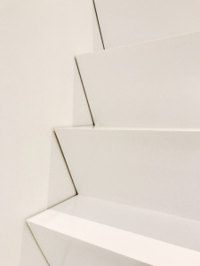 White stairway of the sleeping area