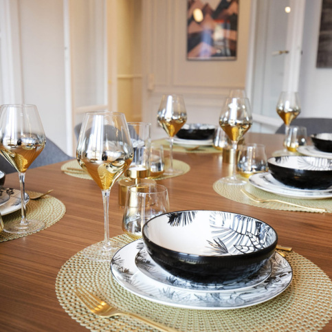 Mealtimes with friends or family in your furnished apartment