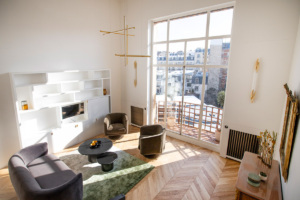 Duplex apartment rental in Paris