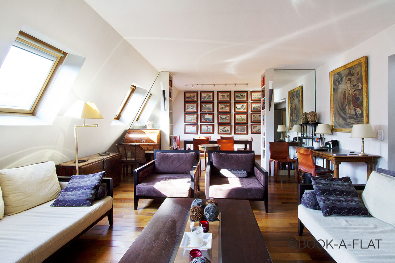 Location appartement meublé de 77 m2 Rue du Commandant Rivière à Paris