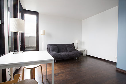 location studio meublé de 25 m2 rue boileau à paris
